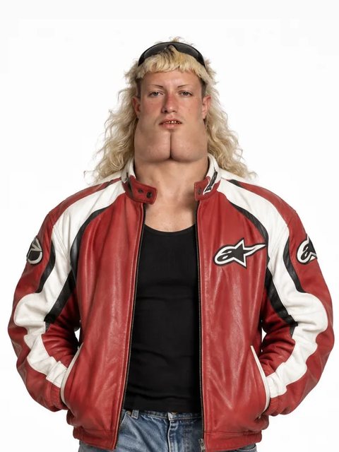 Valente Motoca, personagem de IA da galeria do Higgsfield